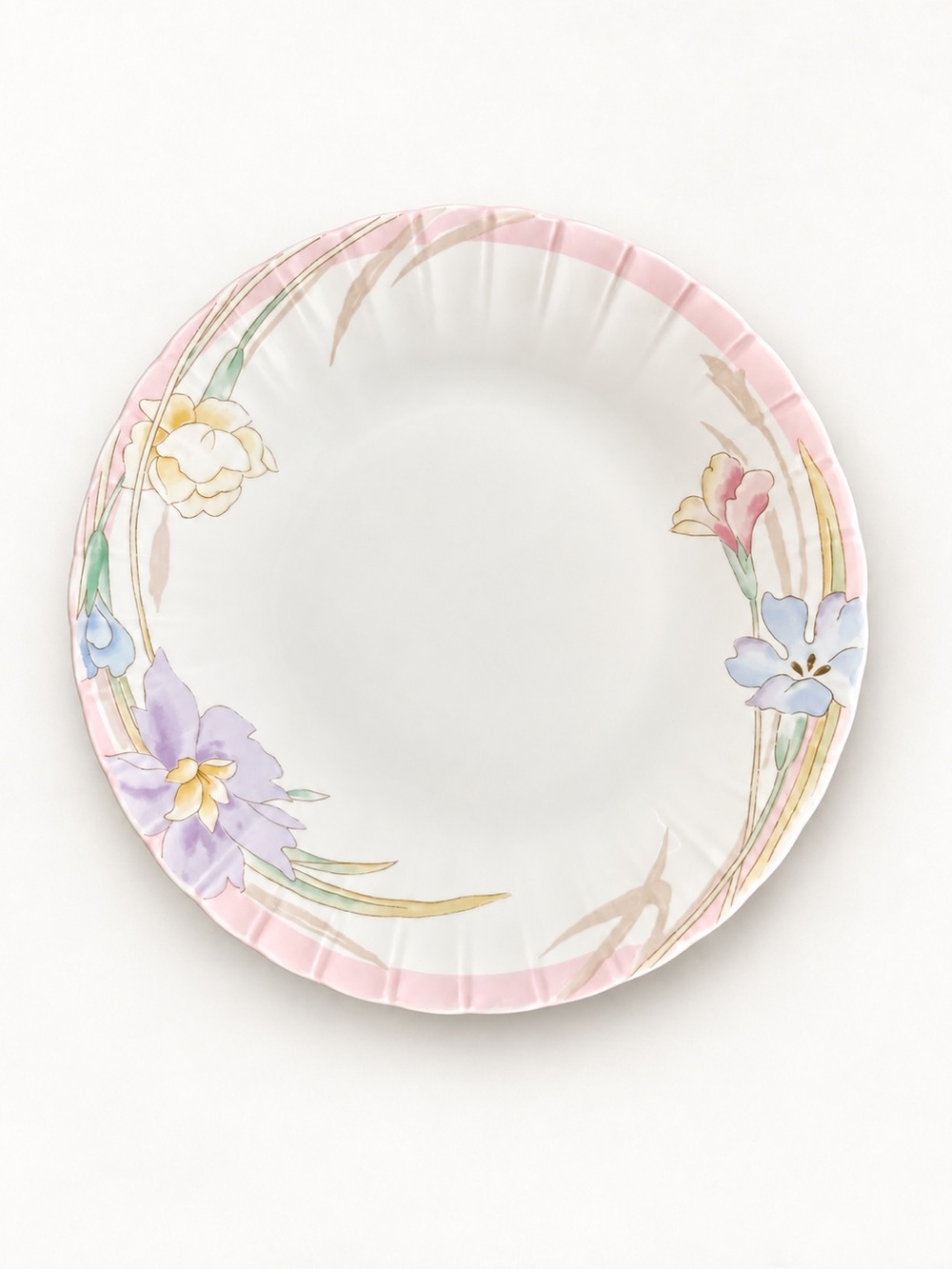 Vintage Mikasa Petite Bone China Pink Melody L9810 Floral Trinket Dish Coquette